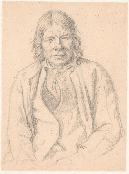 Brystbillede af svensk bonde 1851