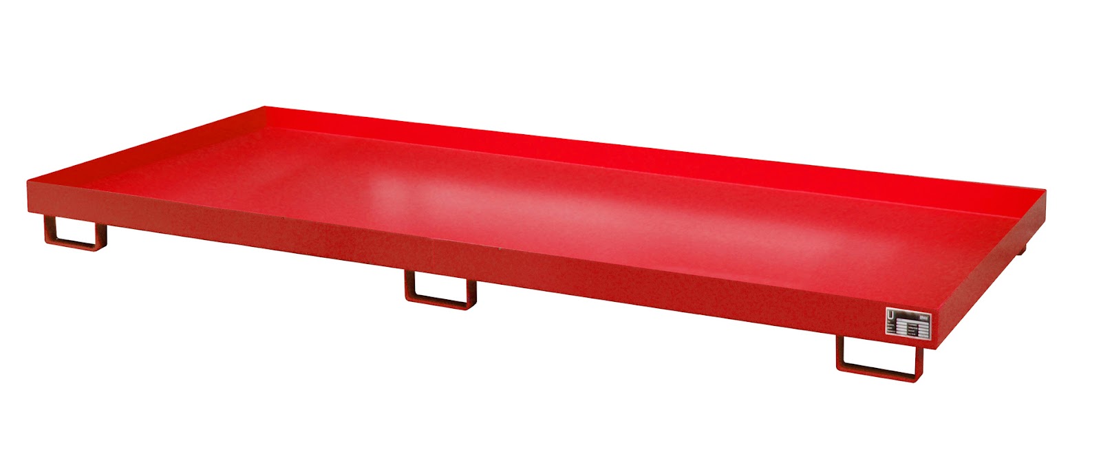 Stellingopvangbak RW 3300-1, gelakt, Vuurrood