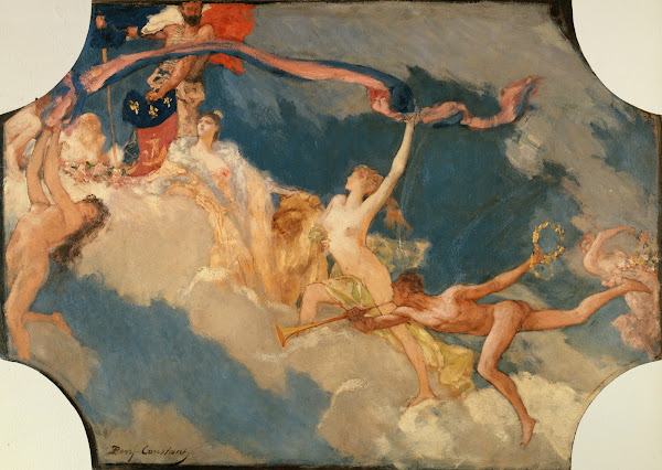 La Ville de Paris conviant le monde à ses fêtes 1889