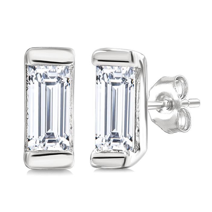 Baguette Diamond Petite Fashion Earrings