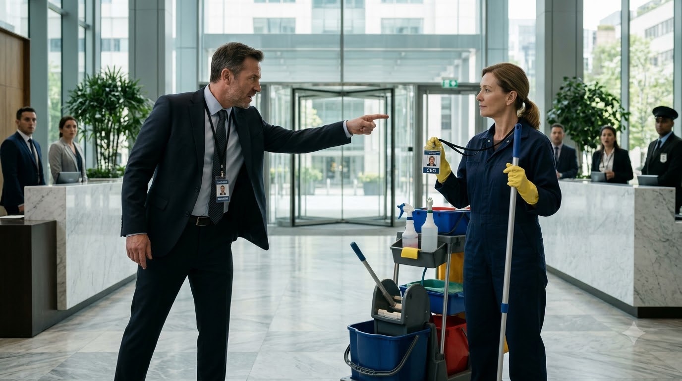 Manager Told The Cleaner To Leave The Lobby - He Had No Idea She Was The New CEO!
