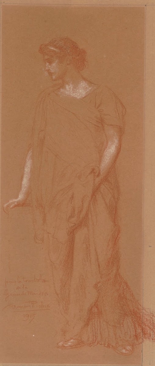Woman with Draped Robe 1915