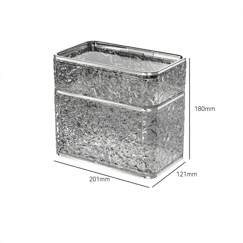 Wall-mounted facial tissue box, plastic