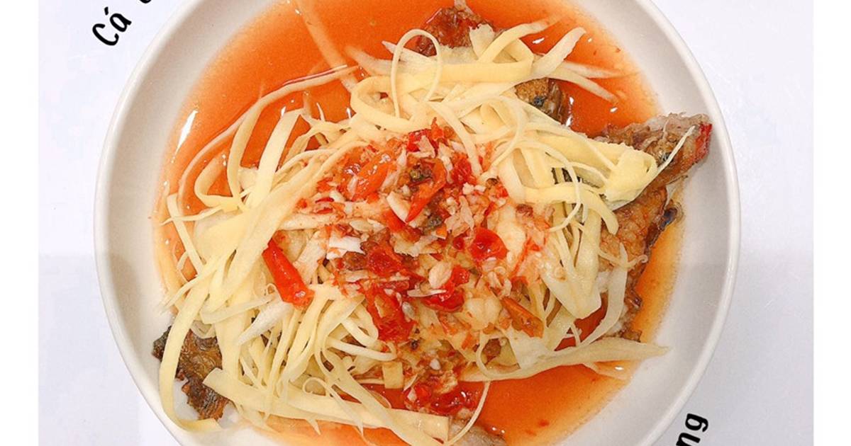 Cá diêu hồng chiên mắm xoài