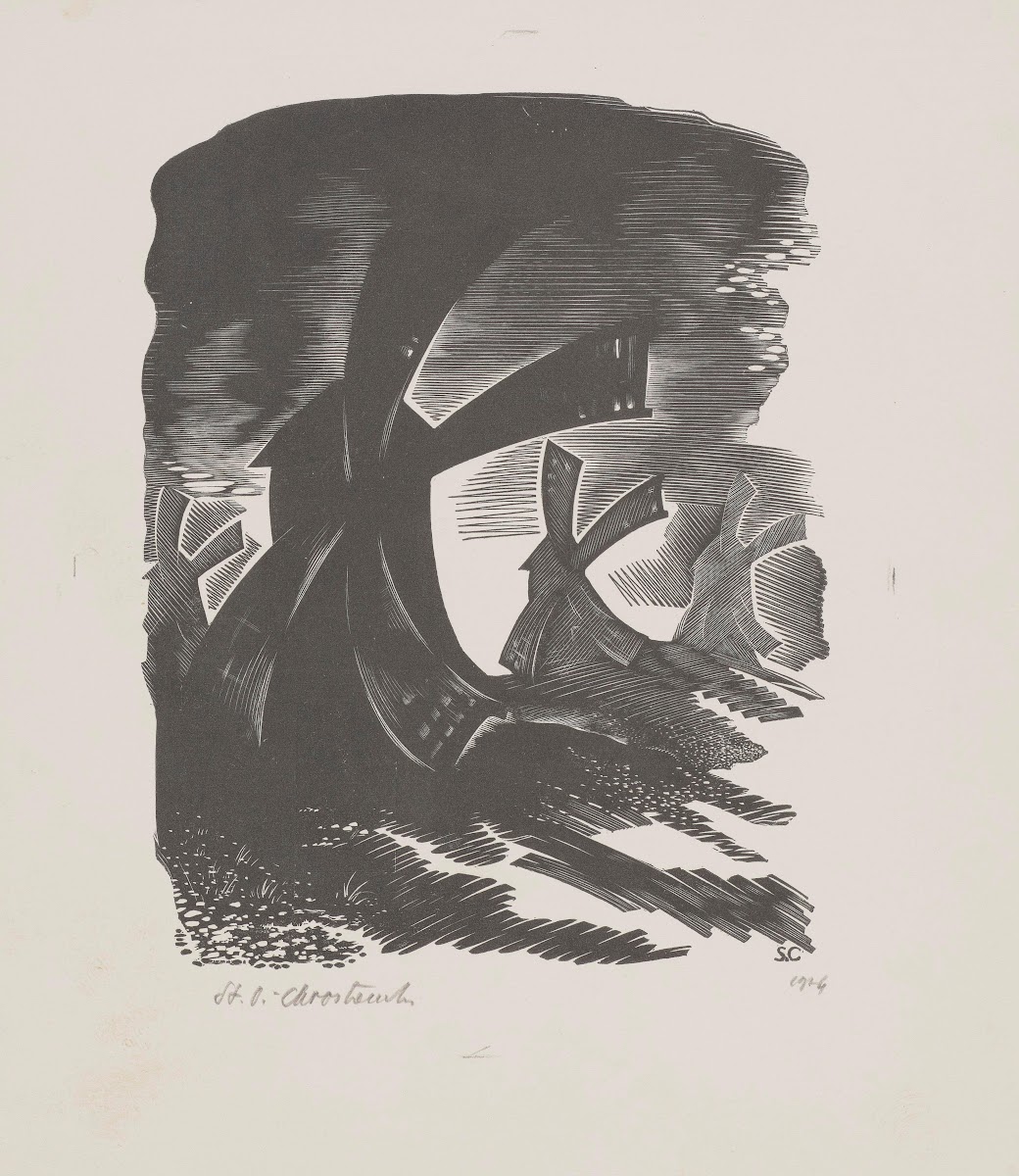 Wiatraki II ilustracja do Ballady o wiatrakach Hilarego Majkowskiego 1934