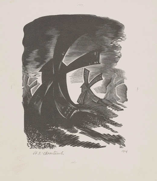 Wiatraki II ilustracja do Ballady o wiatrakach Hilarego Majkowskiego 1934