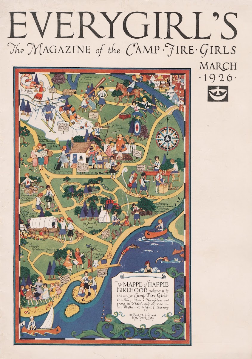 Mappe Of Happie Girlhood Wherein Is Shewn Ye Camp Fire Girls 1926