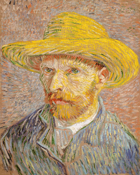 Self Portrait with a Straw Hat 1887