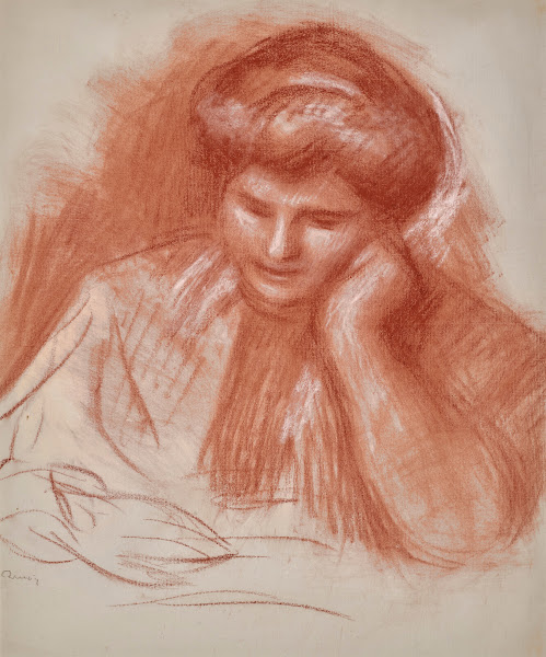 Gabrielle lisant circa 1907
