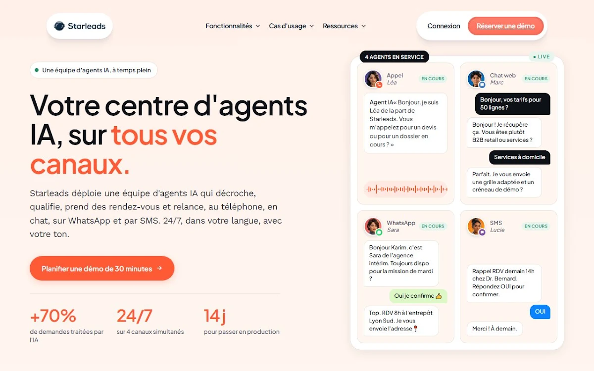 Captura de Starleads.co