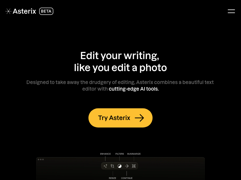 Captura de Asterix Writer