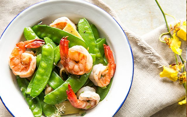 Tôm Xào Đậu Hà Lan