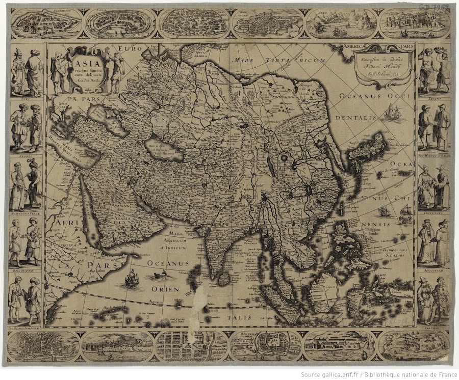 1623_Asia recens, summa cura delineata / Auct Jud. Hondii_Hondius, Jodocus II (1594-1629)