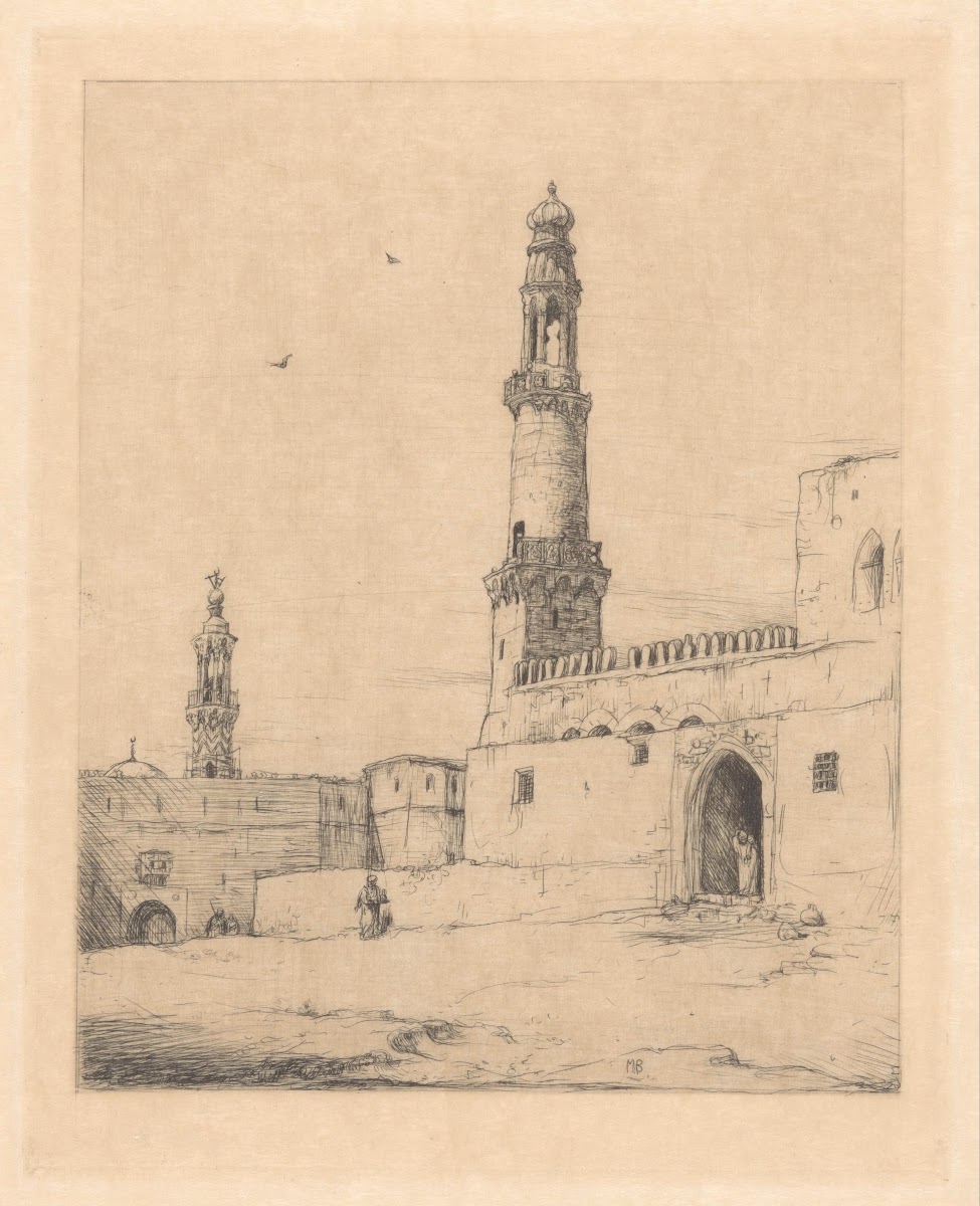 Straataanzicht met moskeeën 1877   1932