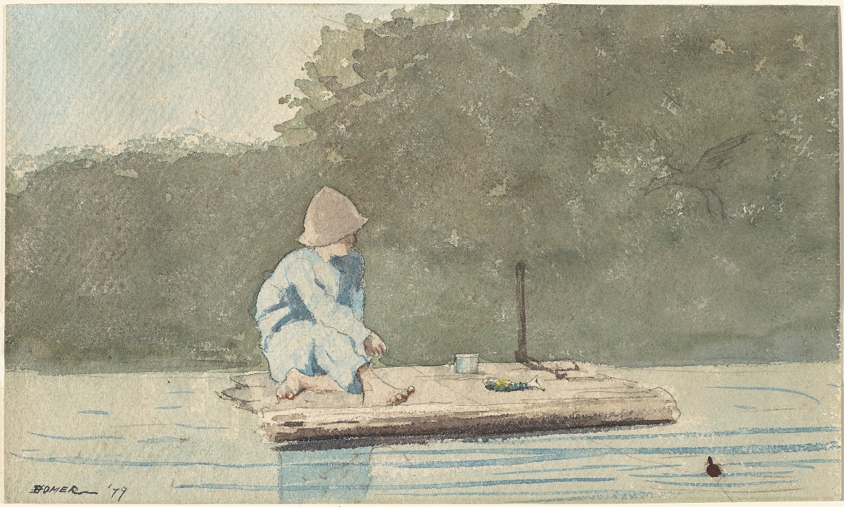 Boy on a Raft 1879