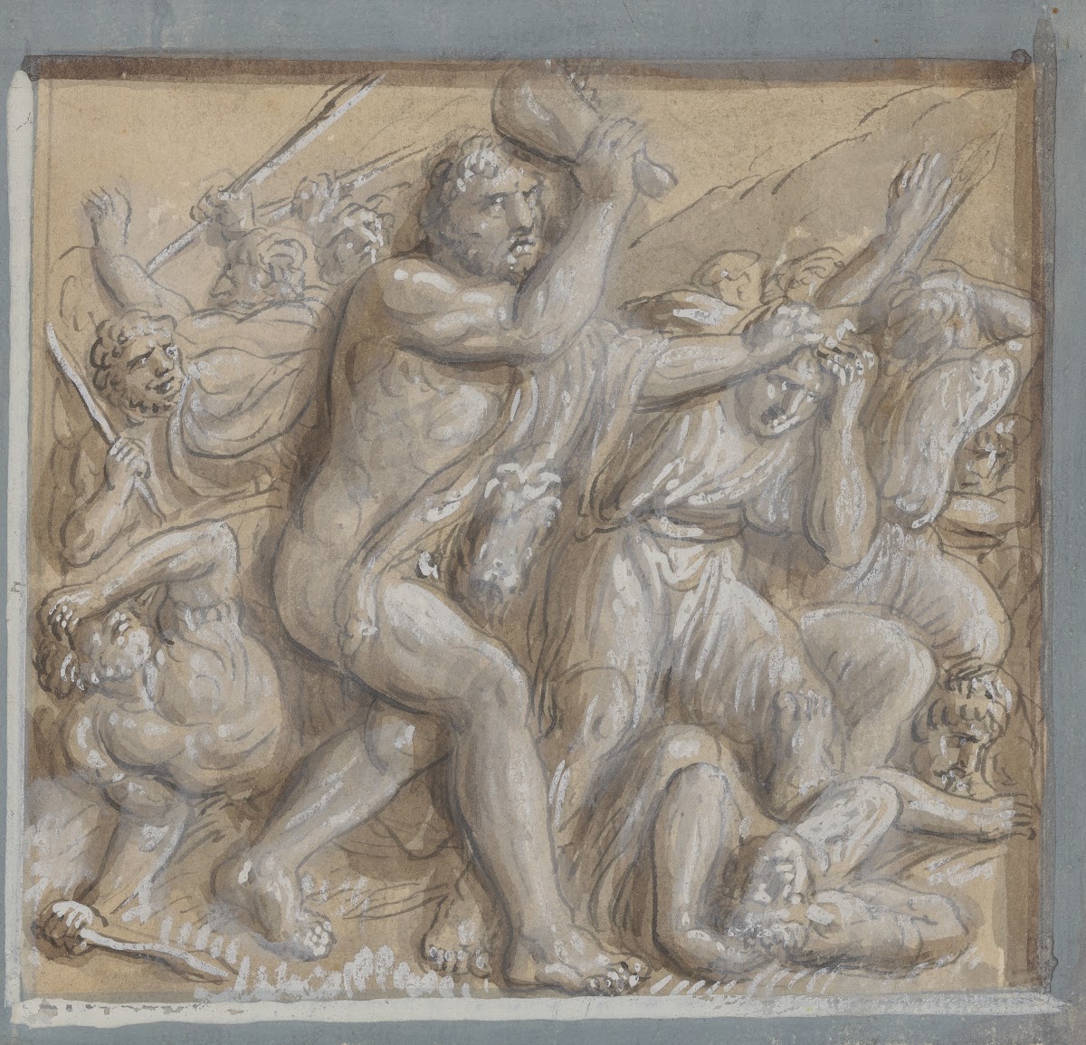 13 drawings after bas reliefs at Florence Pl10 19th Century