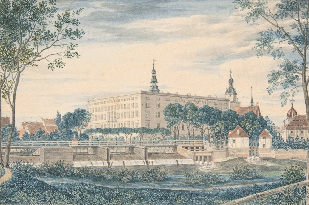 View of the Dessau Castle from the East 1820