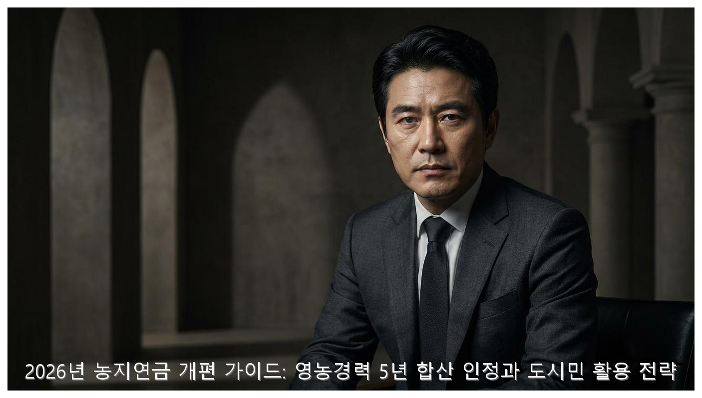 2026 농지연금 개편 가이드: 도시민 활용 전략 핵심 안내 및 분석 인포그래픽 (6)