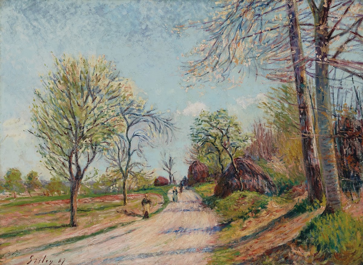 La route de Veneux 1887