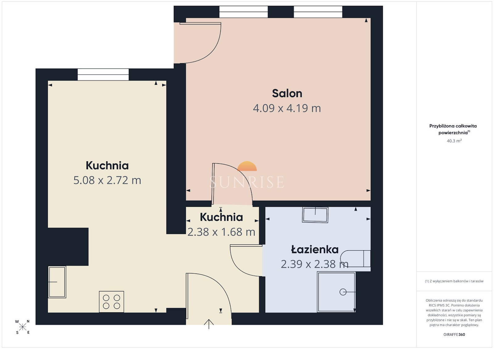 MIESZKANIE po remoncie 40,06 m² | KOŁOBRZEG, Osiedle Ogrody | 2 Pokoje — zdjęcie 2