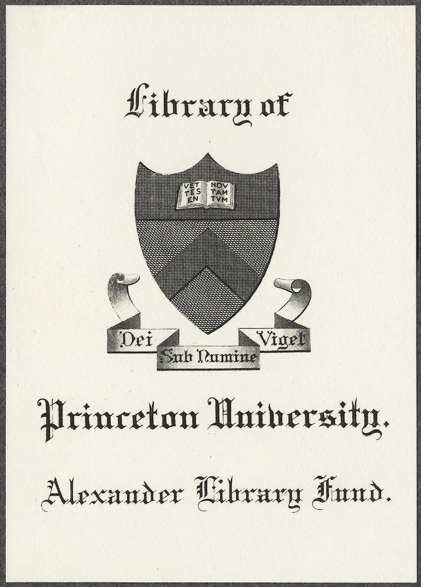 Princeton University Library Alexander Library Fund