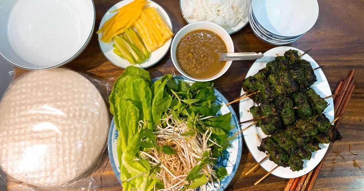 Bò nướng lá lốt