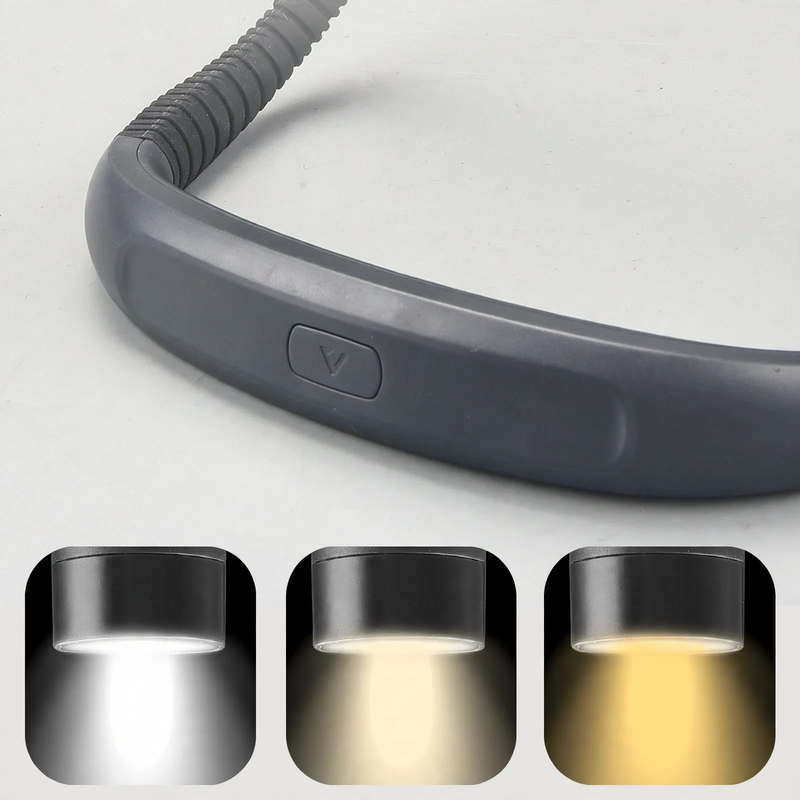 LED neck light for hands-free reading
