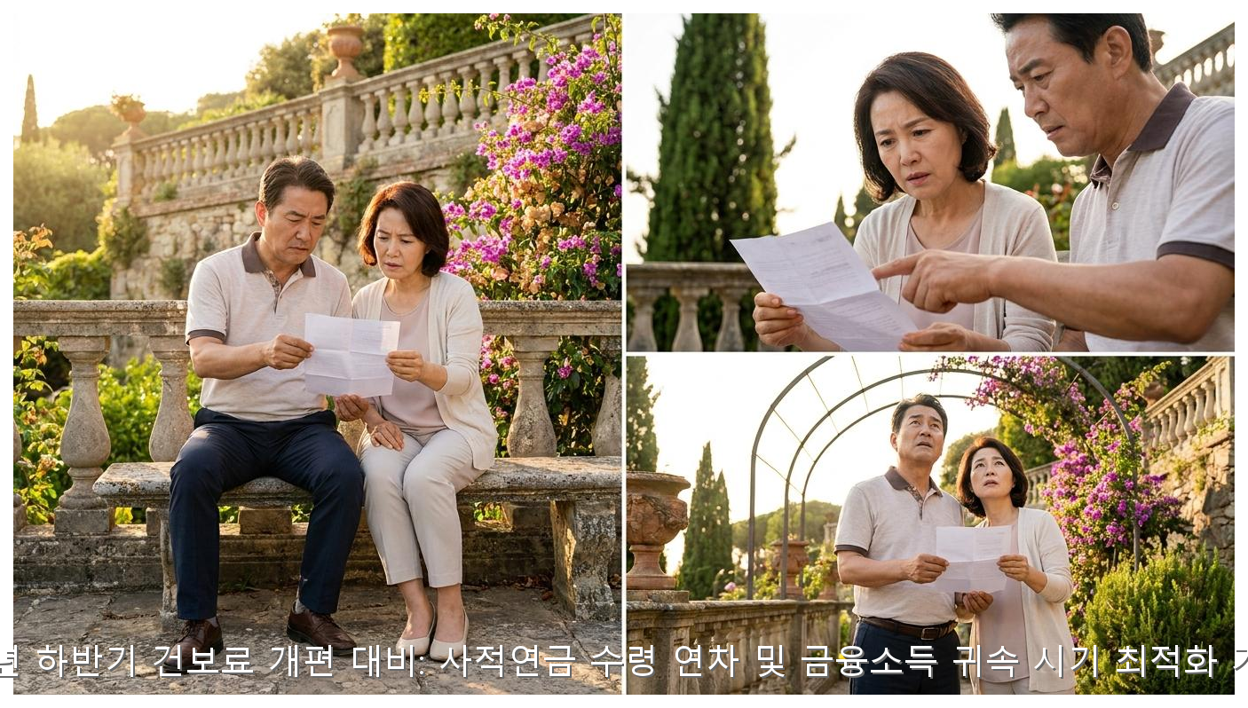 2026년 하반기 건보료 개편 대비: 사적연금 수령 연차 및 금융소득 귀속 시기 최적화 가이드 핵심 안내 및 분석 인포그래픽 (8)