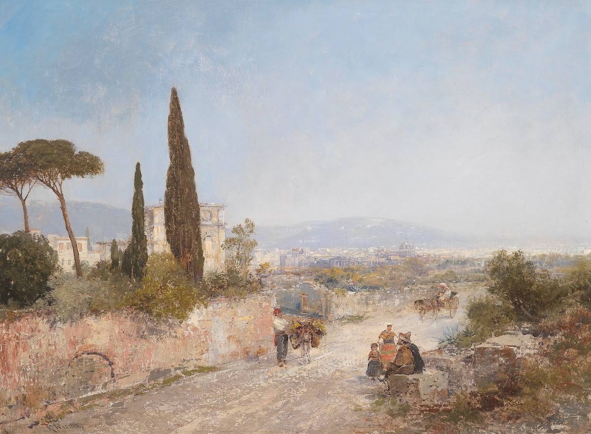 Landschaft mit Blick auf Florenz