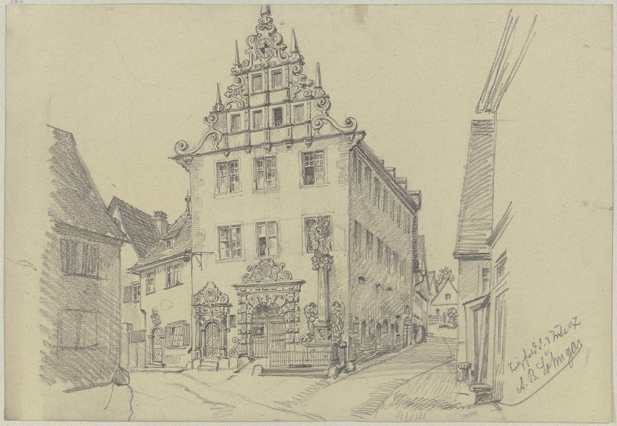 Town hall in Sulzfeld 1904