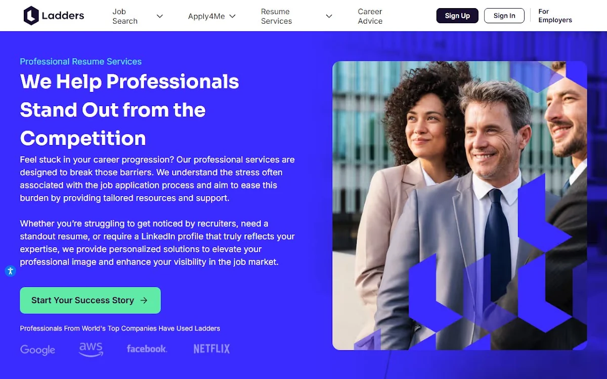 Captura de Leet Resume: Expert, AI-Assisted Resumes