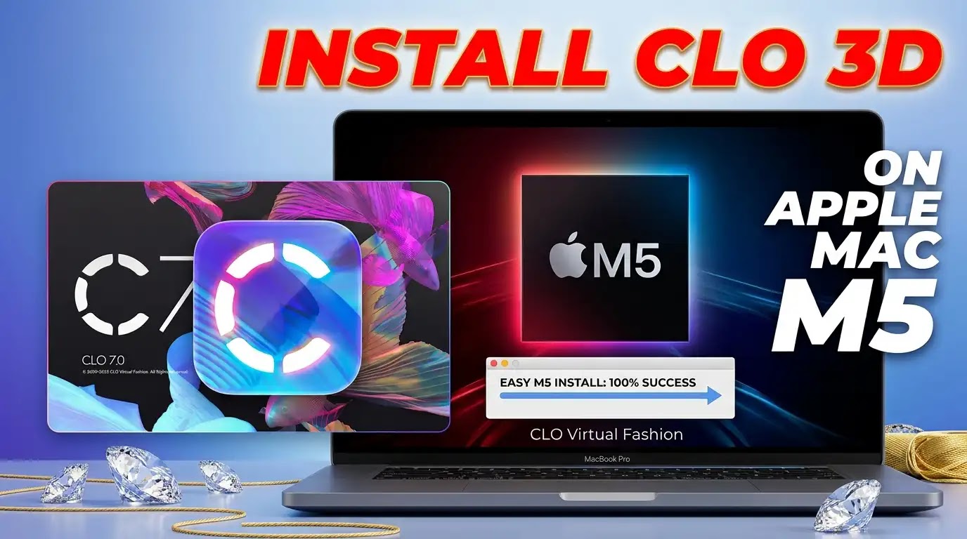 CLO 3D Fashion Design Download & Install | macOS Tahoe M5 app thumbnail