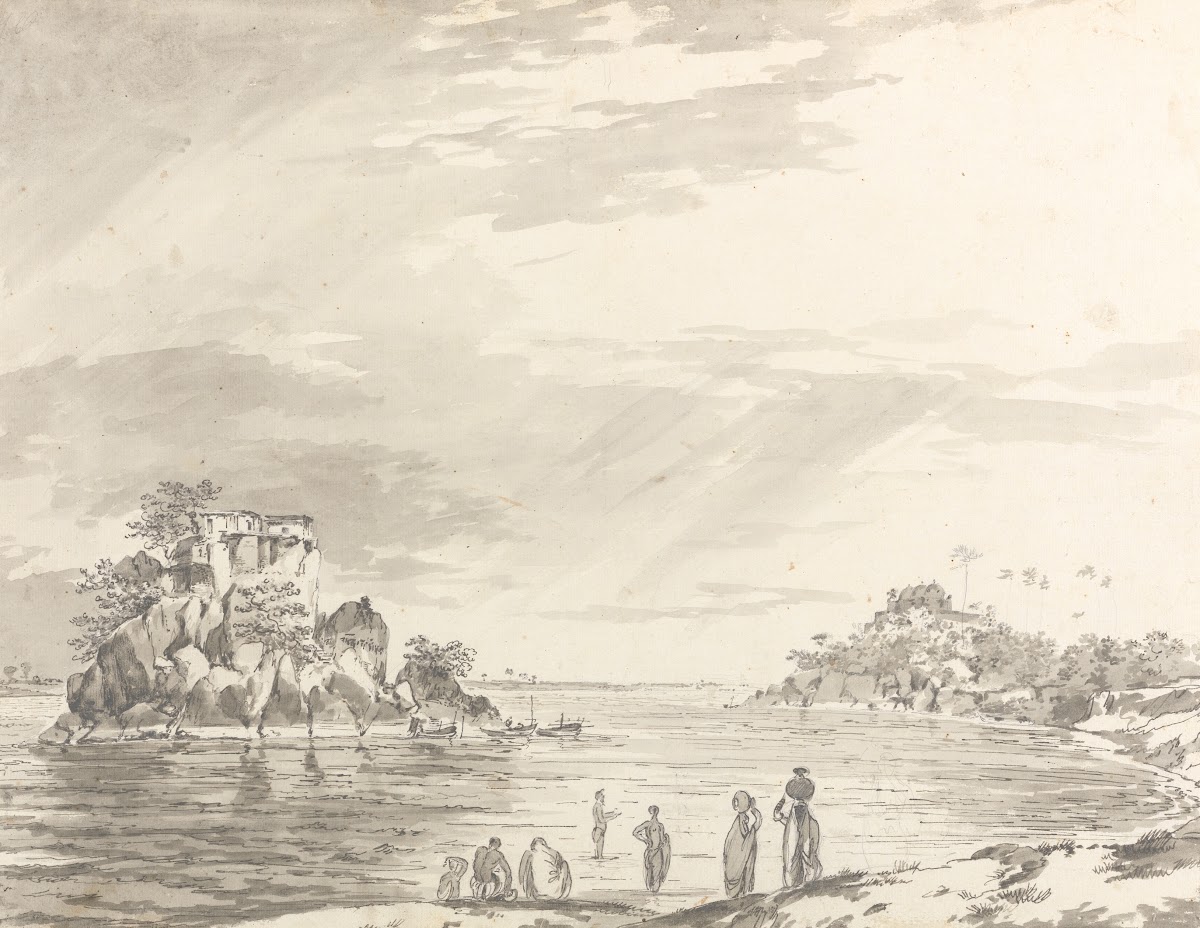 Original Drawings for Choix de Vues de LInde and Others Pl15 1780 1788