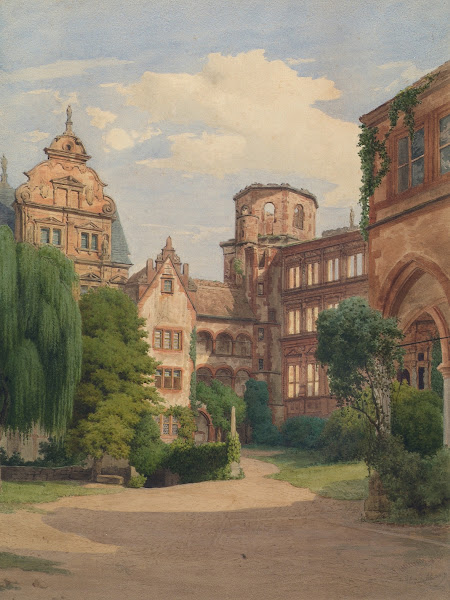 Ansicht des Schlosses Heidelberg 1875