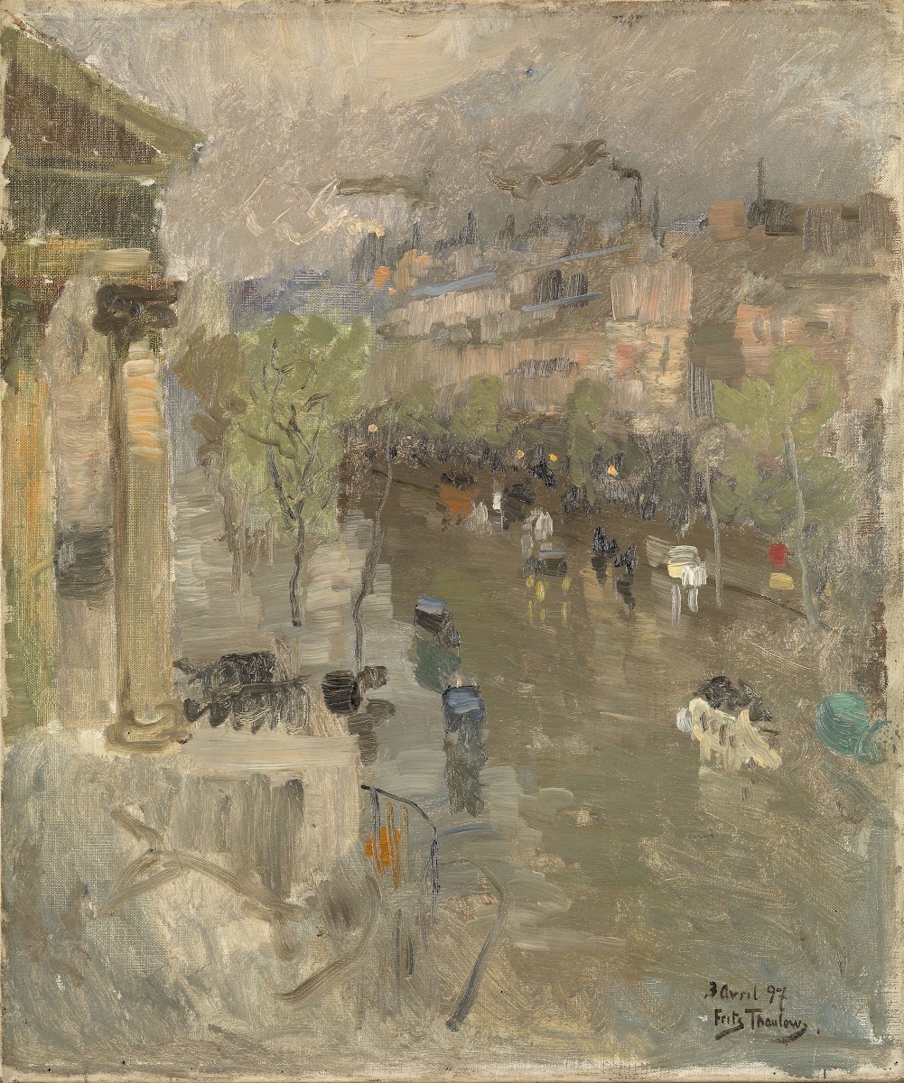 View from Paris near the Madeleine Church 1897