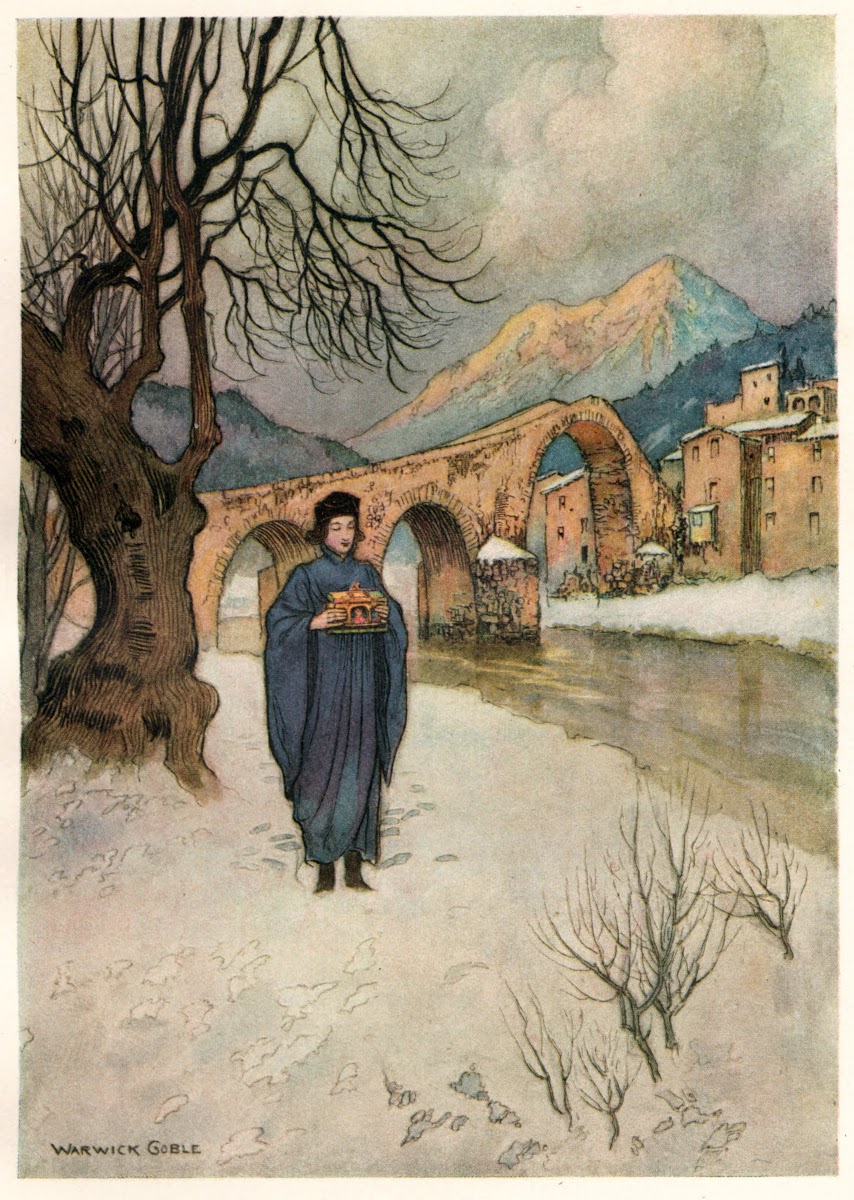 Lise in the Snow with the Casket 1911