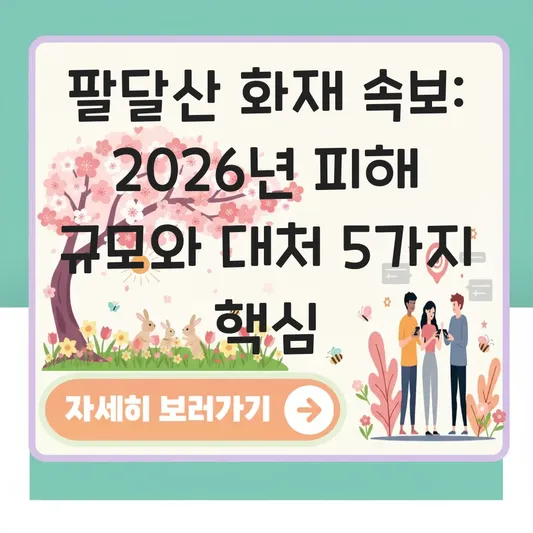 팔달산 화재 속보 피해 규모