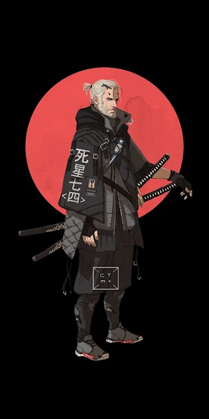 Katana, Geralt Of Rivia, Black Background, Minimalism, Simple Background 4K Wallpaper Background