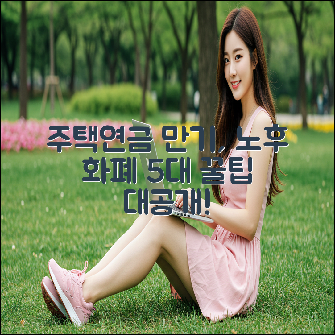 주택연금 만기, 노후 화폐 5대 전략