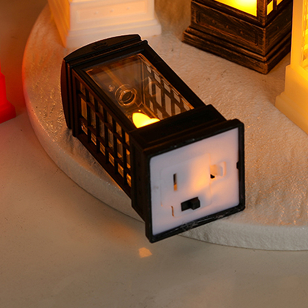 Decorative Phone Booth Lantern with LED Light