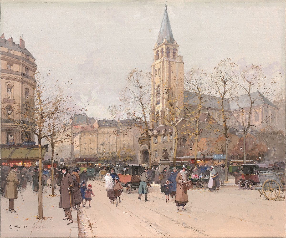 Vue des boulevards à Saint Germain des Prés