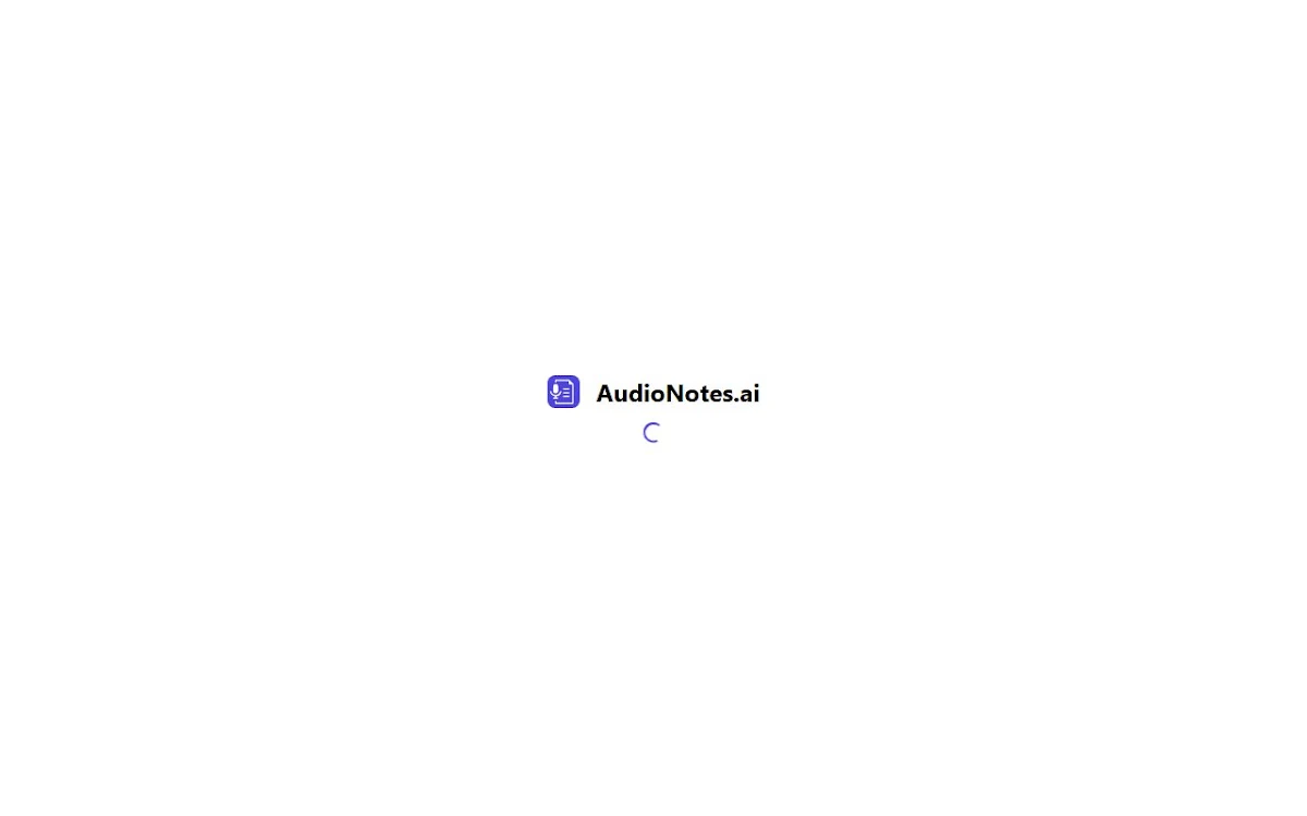 Captura de AudioNotes.ai