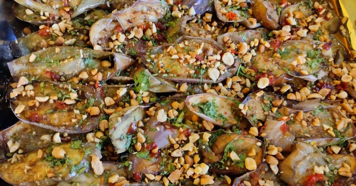 Cà tím rưới sốt mặn ngọt
