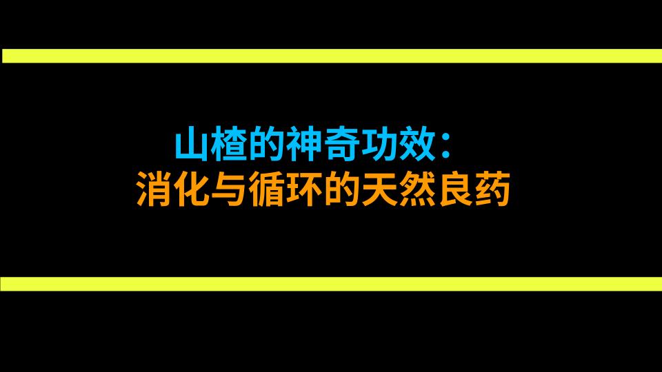 山楂的神奇功效：消化与循环的天然良药