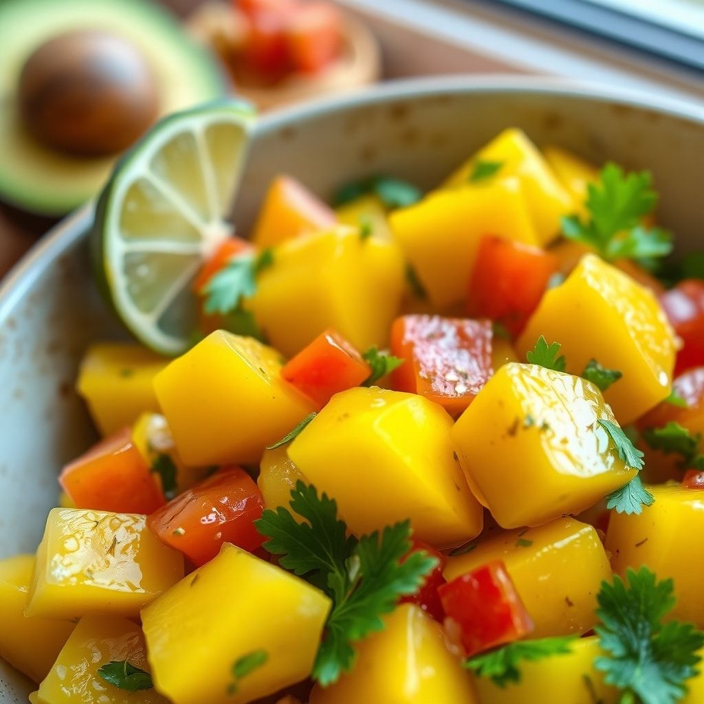 Easy Mango Avocado Salsa Recipe Ready in 15 Minutes (Fresh & Fast) finished