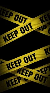 Yellow Caution Tape Keep Out Graphic Pattern