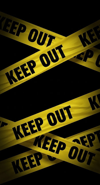 Yellow Caution Tape Keep Out Graphic Pattern - Free mobile Wallpaper