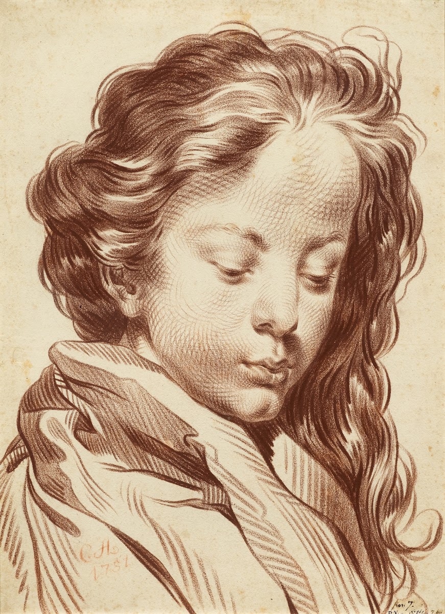 Porträt eines jungen Mädchens 1751