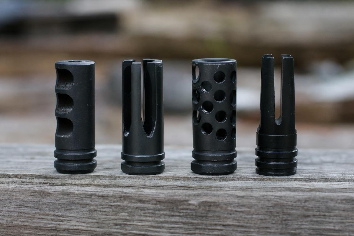 AR-15 muzzle device gas direction comparison