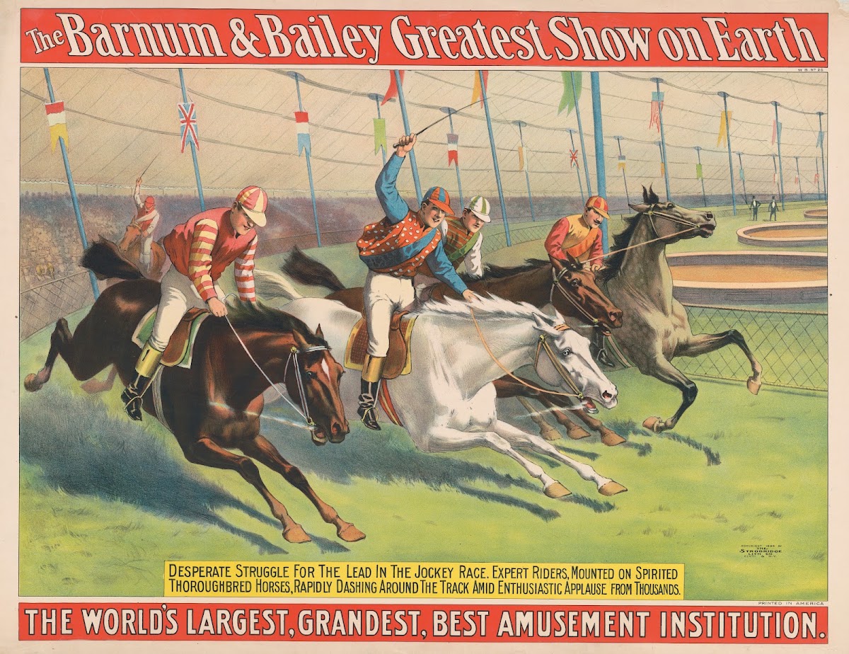 The Barnum  Bailey Greatest Show on EarthDesperate struggle for the lead in the